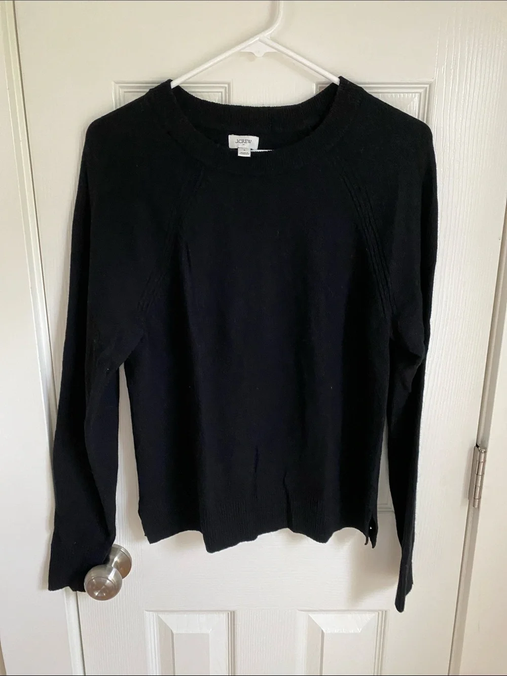 J. Crew Black Crewneck Sweater size small